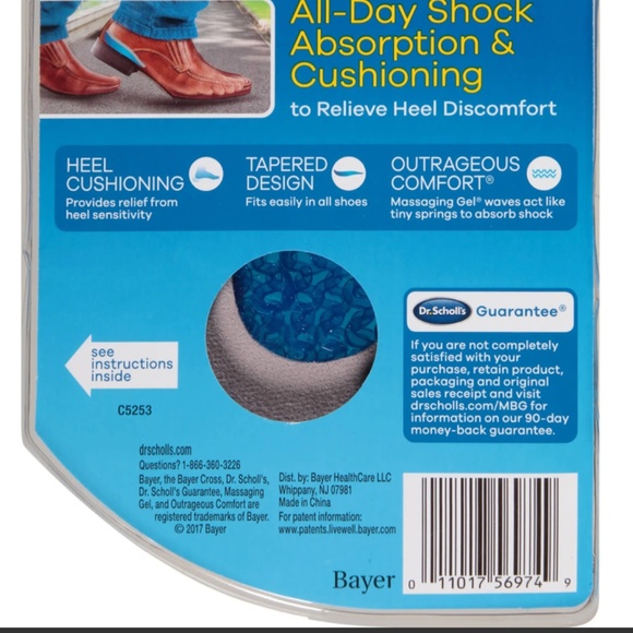 Dr. Scholl's Cushioning Heel Cups and Massaging Gel Heel Cushions - Picture 9 of 9
